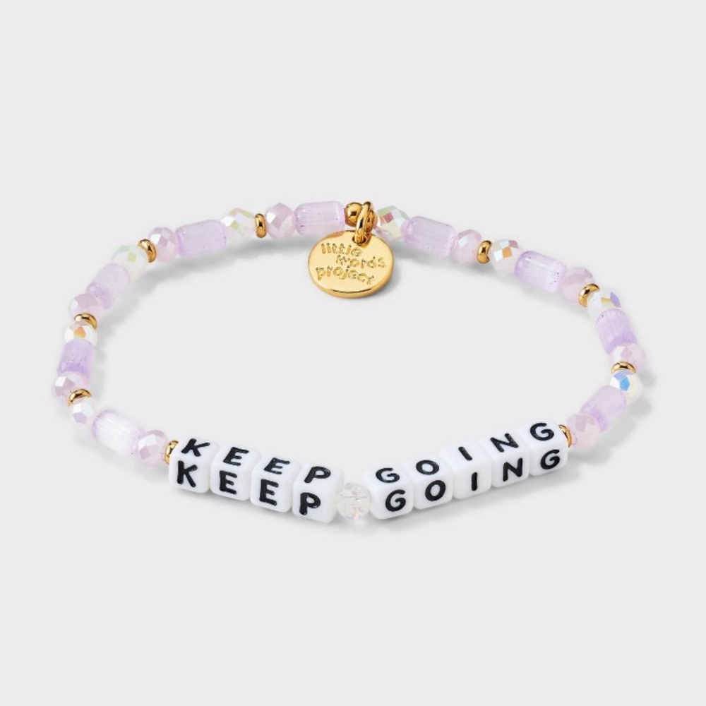 New Keep Going Little Words Project Bracelet S/M - Picture 2 of 3